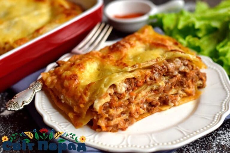 Легкий рецепт класичної лазаньї
