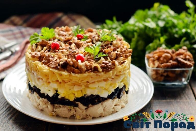 Рецепт салату шарами з куркою