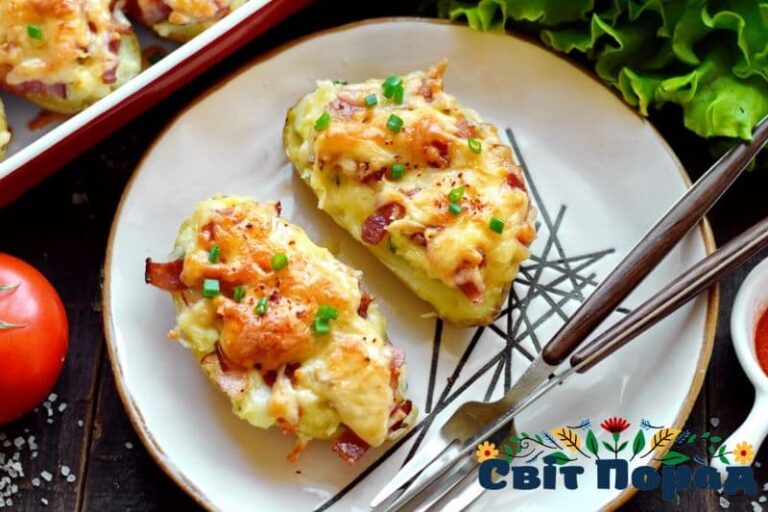 Картопляні човники з сиром