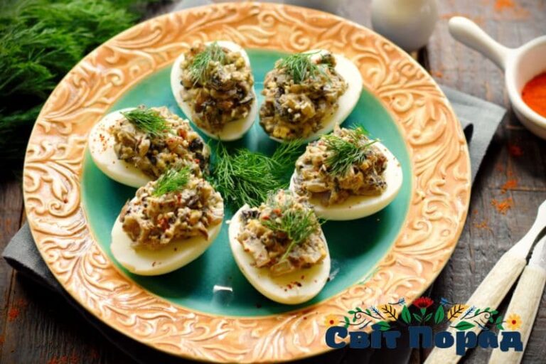 Рецепт фаршированих яєць