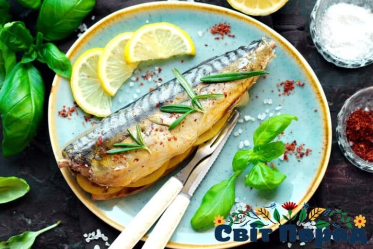Рецепт запеченої скумбрії у фользі
